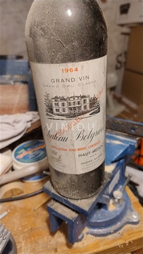 Vini Rouge sec Château Belgrave 1964 Francia Bordeaux Haut-Médoc AOC Grand Cru