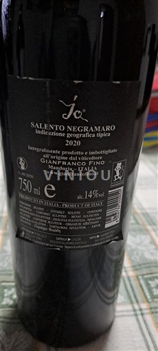Апулія Саленто Gianfranco Fino Jo 2020