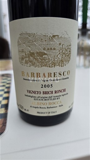 Piedmont Wines Barbaresco Albino Rocca Vigneto Brich Ronchi 2005