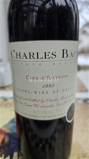 Прибережний регіон Паарль Charles Back Private Reserve 1995