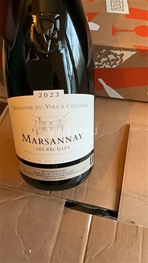 Bourgogne Marsannay Domaine Vieux Collège Les Récilles 2023
