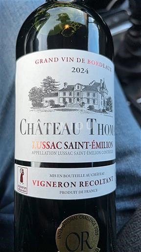 Bordeaux Lussac-saint-émilion Château Thom 2024