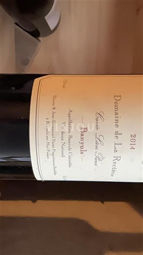 Roussillon Banyuls Domaine La Rectorie Léon Parcé 2014
