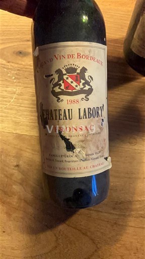 Bordeaux Fronsac Château Labory 1988