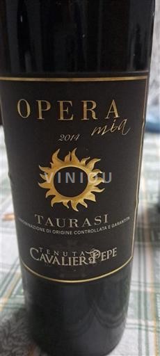 Campania Taurasi Tenuta Cavalier Pepe Opera Mia 2014