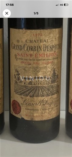 Бордо Сент-Емільйон Гран Крю Grand Cru Château Grand Corbin-Despagne 1972