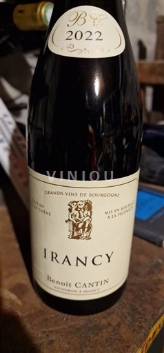 Bourgogne Irancy Benoît Cantin 2022