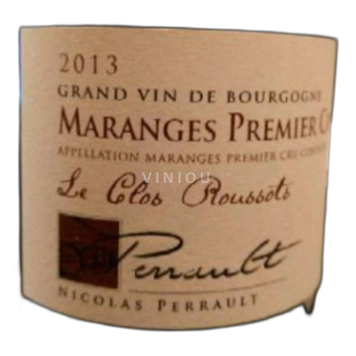 Burgundsko Maranges Premier Cru Domaine Nicolas perrault Les Clos Roussots 2013