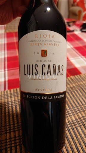 La Rioja Rioja Luis Cañas Selección de la Familia Reserva 2018