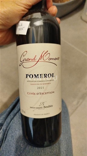 Burdeos Pomerol Grand Moment d'Exception 2021