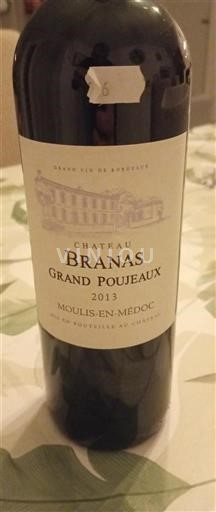 Burdeos Moulis-en-Médoc Château Branas Grand Poujeaux 2013