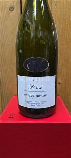 Vine Rouge sec Cannubi Boschis Virna 2012 Italien Piemonte Barolo DOC
