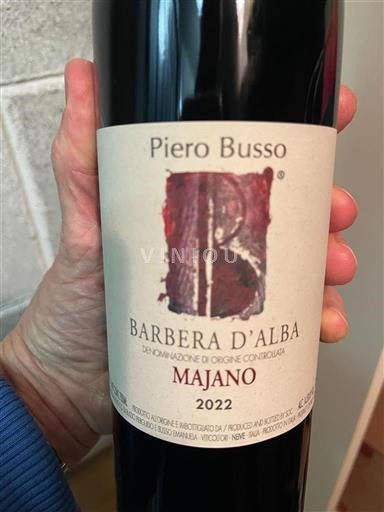Piedmont Wines Barbera d'Alba Piero Busso Majano 2022