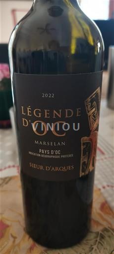 Languedoc og Roussillon Pays d'oc Sieur d'Arques Légende d'OC 2022