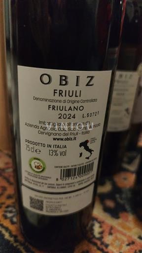 Фріулі-Венеція-Джулія Фріулі Аквілея Obiz Friulano 2024