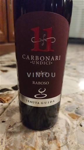 Венето Венеція Tenuta Guida Carbonari Undici - Raboso 2016