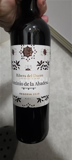 Viinit Rouge sec Reserva Dominio de la Abadesa 2020 Espanja Kastilia ja León Ribera del Duero DO