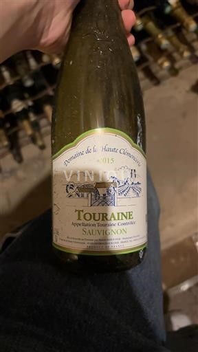Loiren laakso Touraine Domaine La Haute Cheminée 2015
