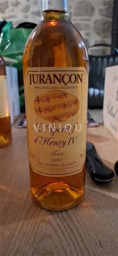 South West Jurançon L'Apéritif Henry IV 2003