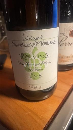 Viner Blanc sec Von Buntsandstein trocken Weingut Ökonomierat Rebholz 2018 Tyskland Pfalz