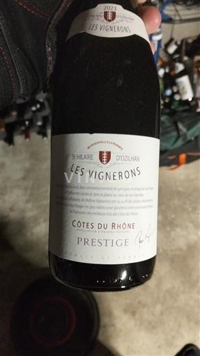 Údolí Rhôny Côtes-du-Rhône Les vignerons de Saint Hilaire d'Ozilhan Prestige 2023