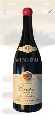 Burgundy Corton Grand Cru Capitain-Gagnerot Les Moutottes 2018