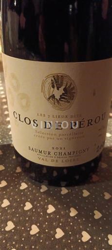 Wijnen Rouge sec Clos de Pérou Les 3 Lieux Dits 2021 Frankrijk Loirevallei Saumur-champigny AOC