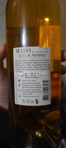 Прованс Кот-де-Прованс Mado en Provence 2022