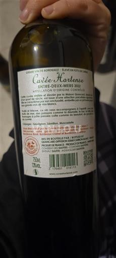 Bordeaux Entre-Deux-Mers Château Haut-Pasquet Hortense 2022