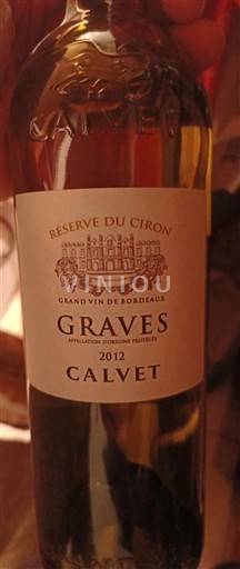Бордо Ґрав. Calvet Réserve du Ciron 2012