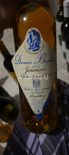 Sydvestfrankrig Jurançon Domaine Bazaillac 2012