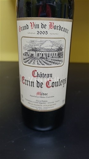 Bordeaux Médoc Château L'Ecrin de Couleys 2005