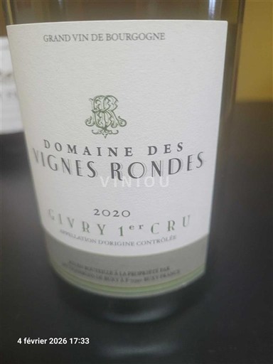 Бургундія Не вказано Premier Cru Domaine S Vignes Rondes 2020