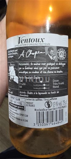 Rhône Valley Ventoux Expert Club A Chopin Non-Vintage