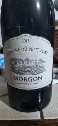 Beaujolais Morgon Domaine Petit Pont 2018