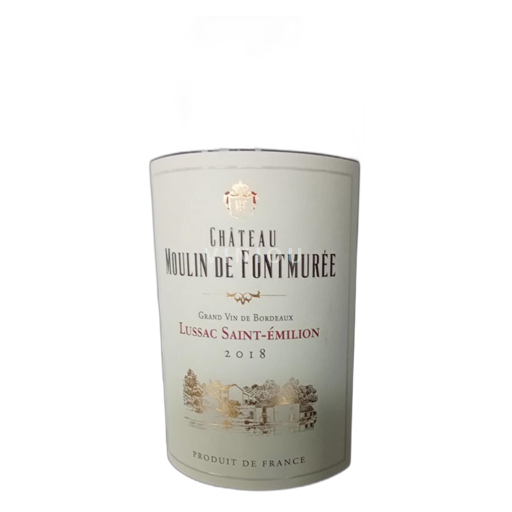 Bordéus Lussac-Saint-Émilion Moulin de Fontmurée 2018