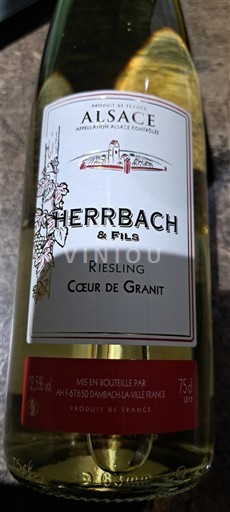 Alsace Herrbach & Fils Riesling Cœur de Granit 2024
