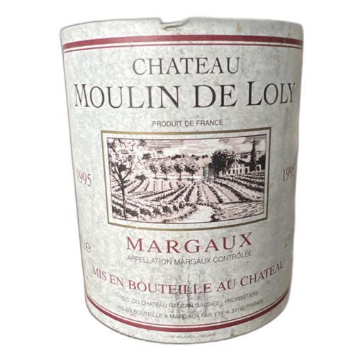 Bordeaux Margaux Chateau Moulin de Loly 1995