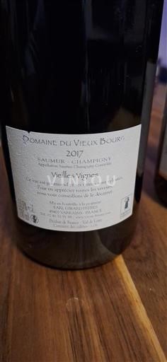 Vallée de la Loire Saumur-champigny Domaine Vieux Bourg Vieilles Vignes 2017