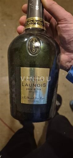 Mousserende vine Blanc brut Le Mesnil-sur-Oger Millésimé Launois Père & Fils 2010 Frankrig Champagne AOC Grand Cru