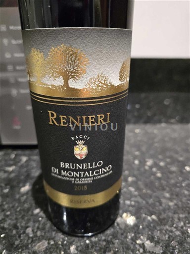 Viner Rouge sec Riserva Renieri 2015 Italien Toscana Brunello di Montalcino DOC