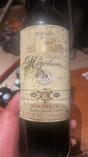 Bordeaux Château Marjolaine 2007