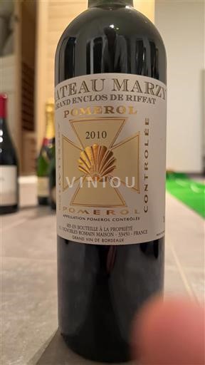 Bordeaux Pomerol Château Marzy Grand Enclos de Riffat 2010