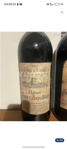 Bordeaux Bordeaux Supérieur Château Tour d'Arpaillan 1989