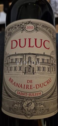 Burdeos Saint-Julien Château Branaire-Ducru Duluc 2015