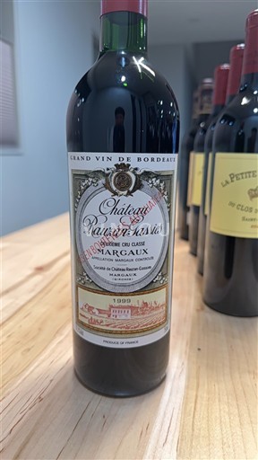 Bordeaux Margaux Grand Cru Château Rauzan-Gassies 1999