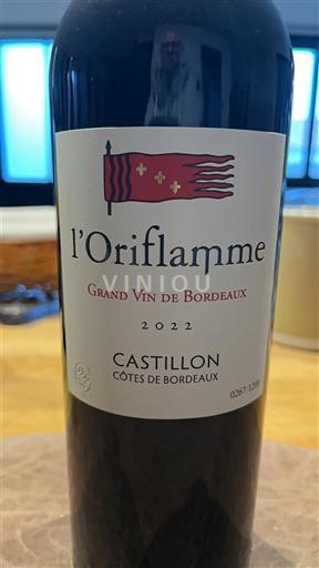 Бордо Кастійон-Кот-де-Бордо L'Oriflamme 2022