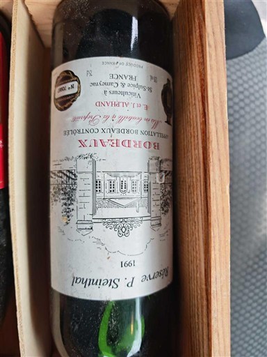 Bordeaux Château Bordiaux Réserve P. Stévinhal 1991