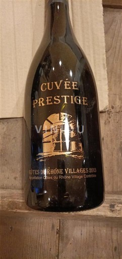 Rhônen laakso Côtes-du-rhône-villages Cuvée Prestige 2013
