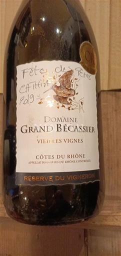 Údolí Rhôny Côtes-du-Rhône Domaine Grand Bécassier Vieilles Vignes Réserve du Vigneron 2017